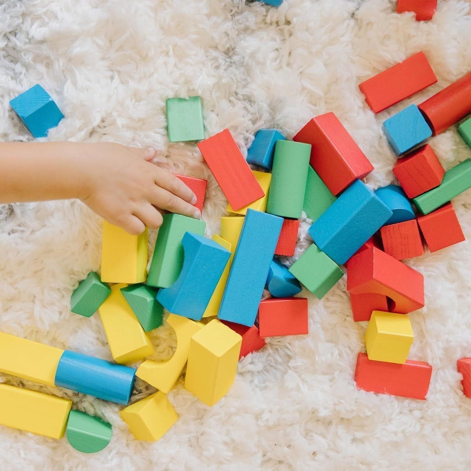 Multicolored Wooden Building Set
