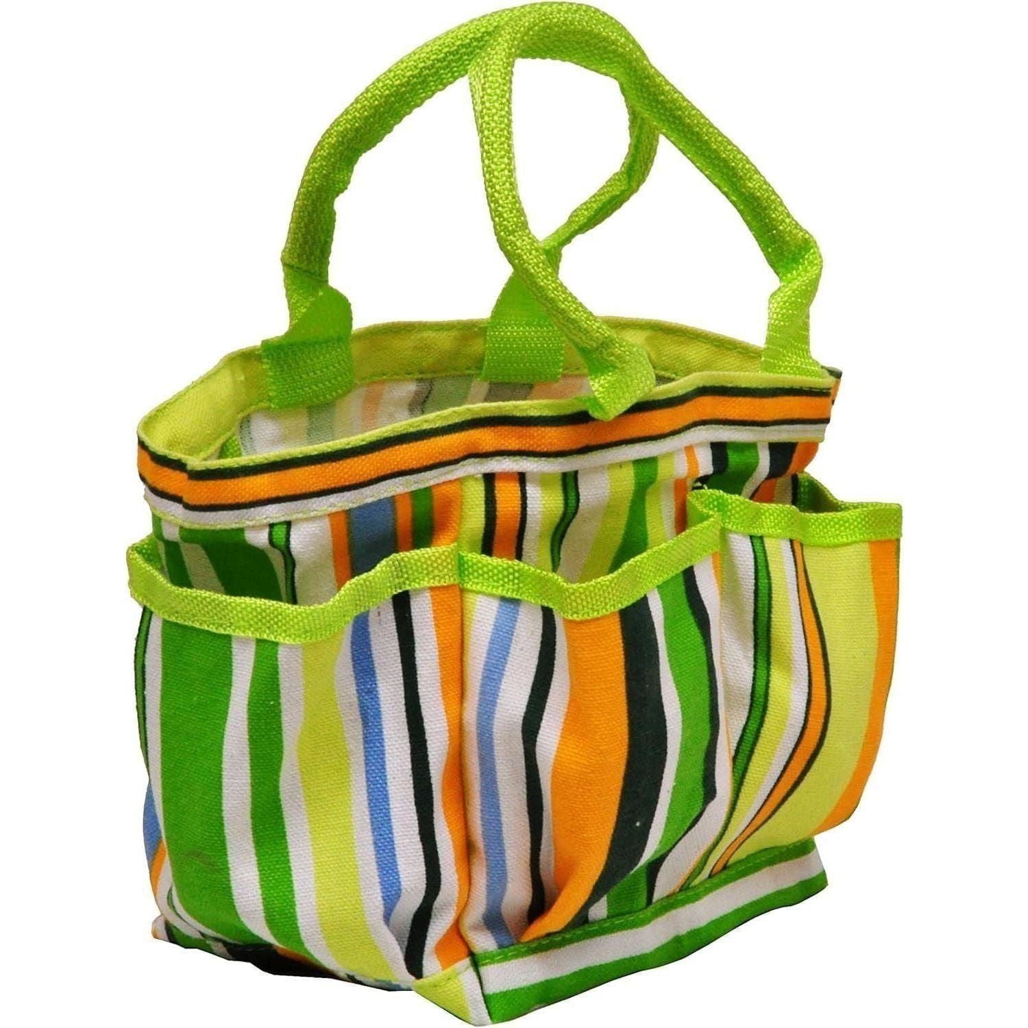 G & F 10012 Justforkids Kids Garden Tools Set with Tote Hand Rake Shovel Trowel,Assorted