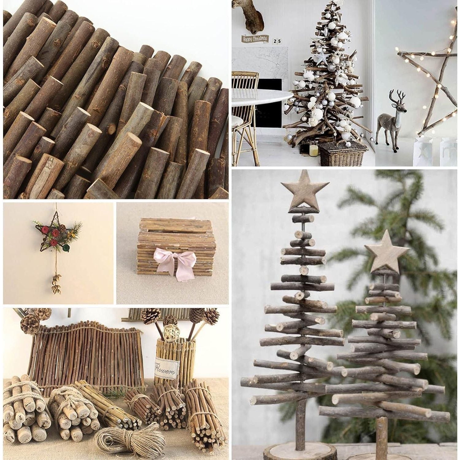 4 Inch Wood Log Sticks