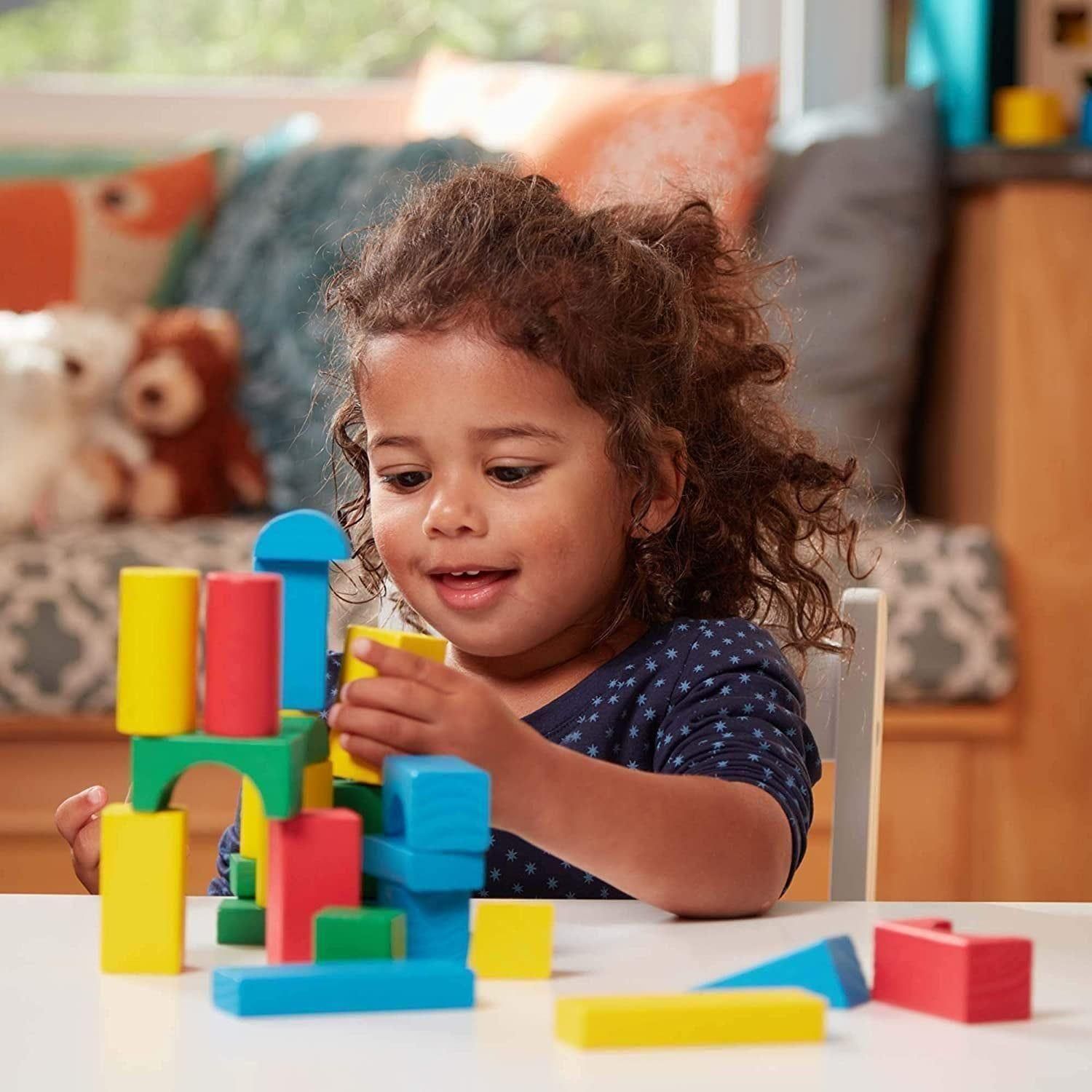 Multicolored Wooden Building Set
