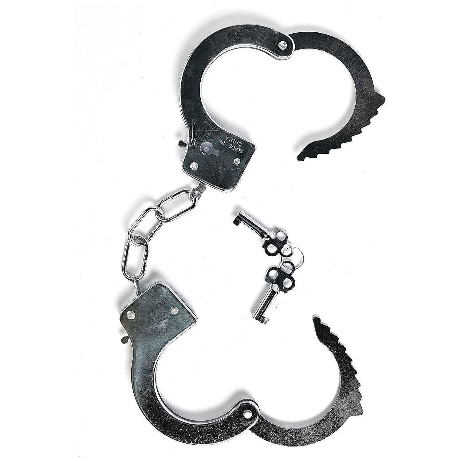 Western Deluxe Toy Cuffs with Key Western Handcuffs Role Play Toys | Cowboy Sheriff Police Costume for Kids | Two Keys with Safety Release – Maxx Action
