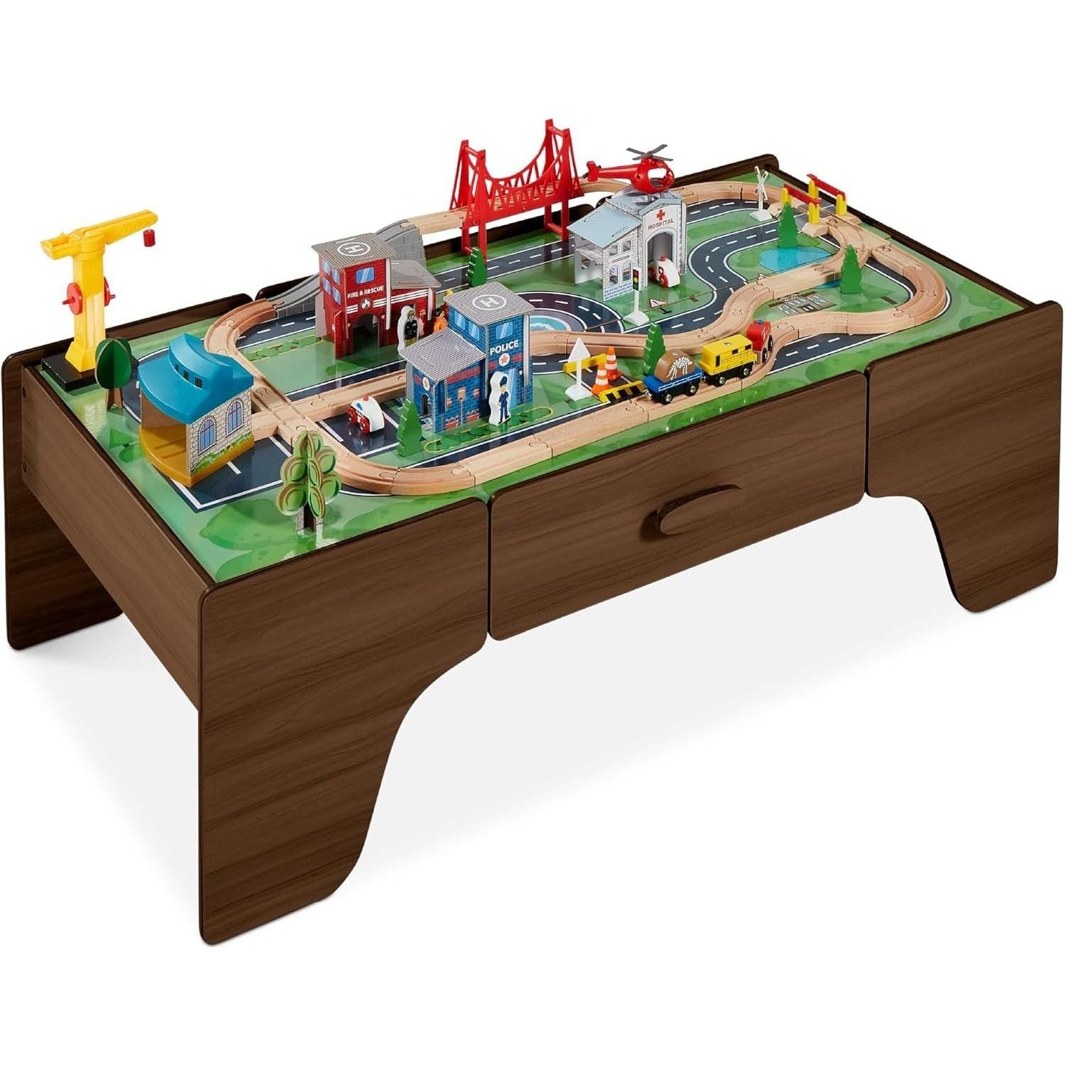 35-Piece Large Multipurpose Train Table 