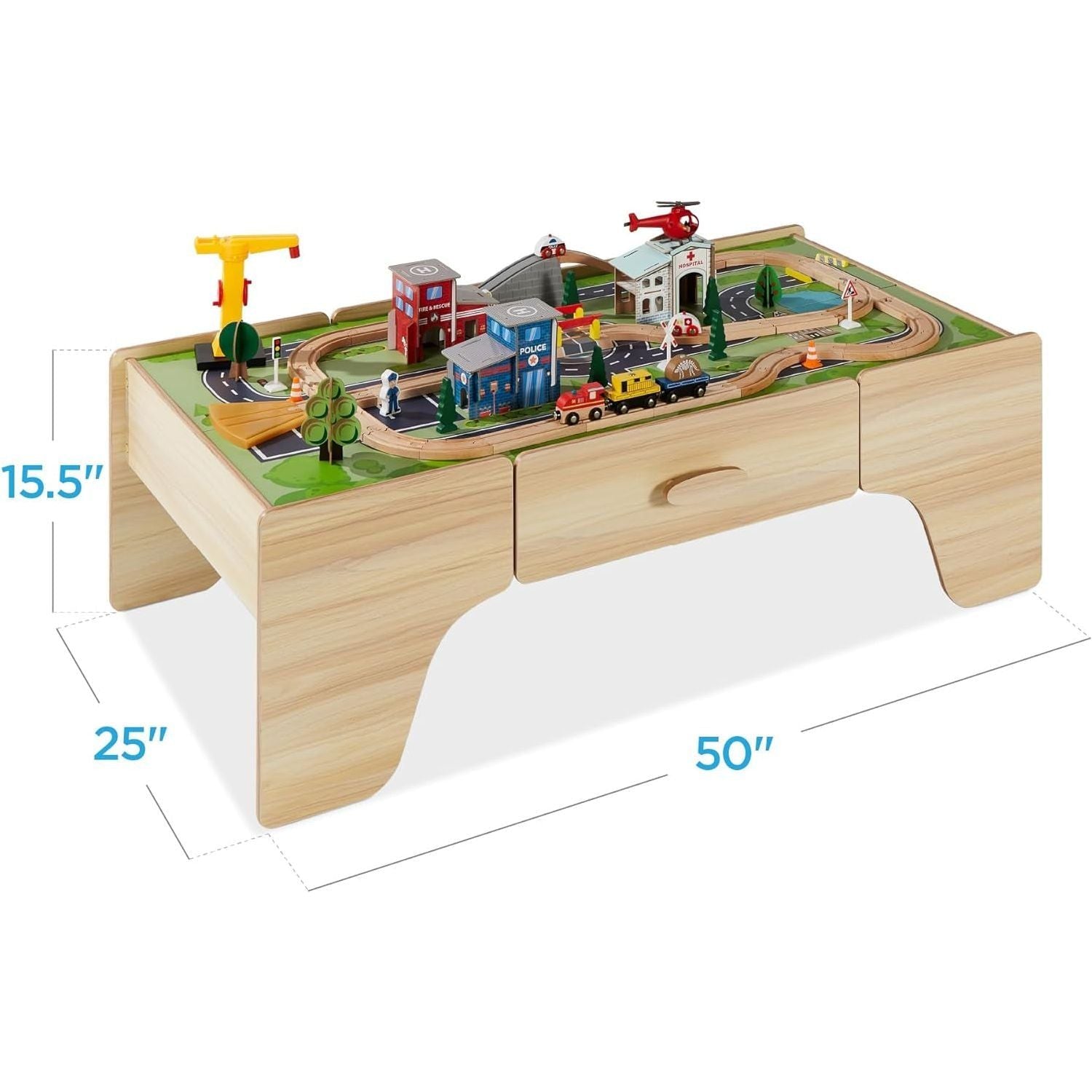 35-Piece Large Multipurpose Train Table 