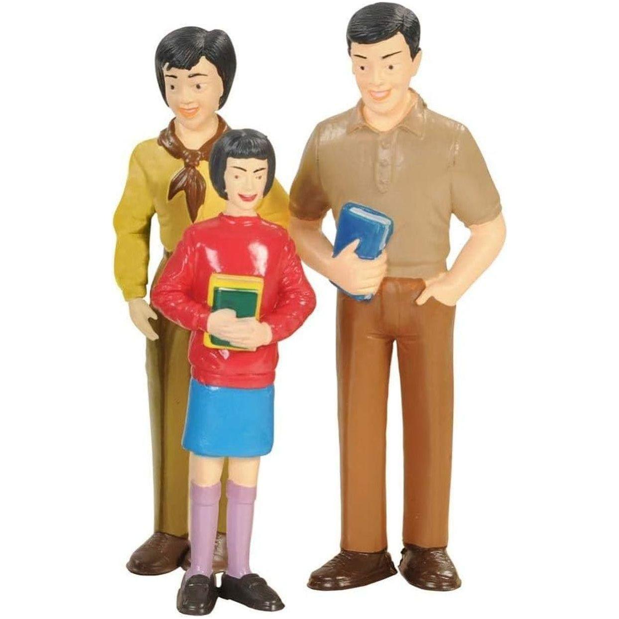 Multi-Ethnic Pretend Play Miniature Family Set