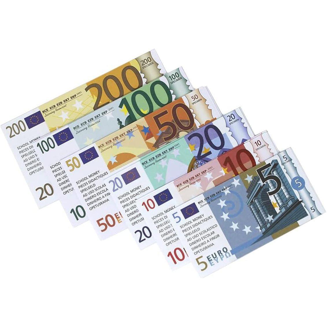 Euro Pretend Money 60 Note Money Pack