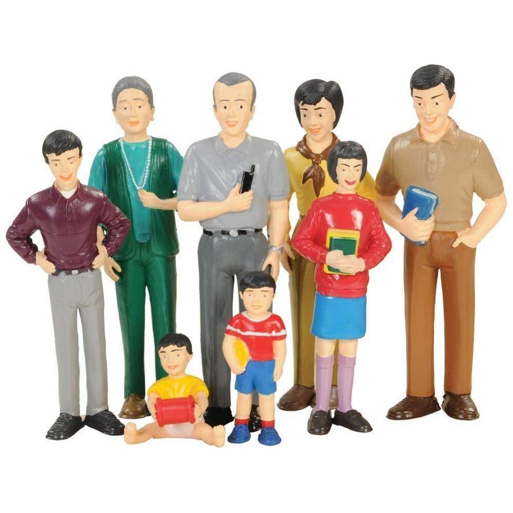 Asian Family Miniature Doll Set