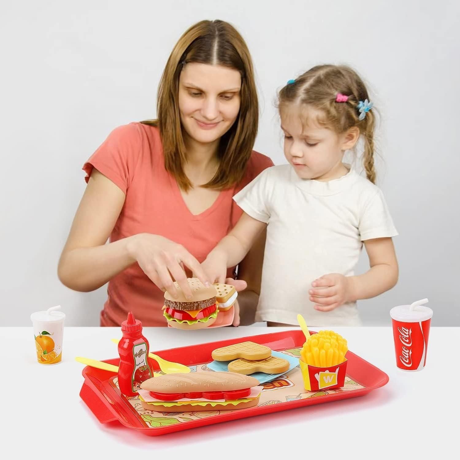 Pretend Fast Food Play Food Set