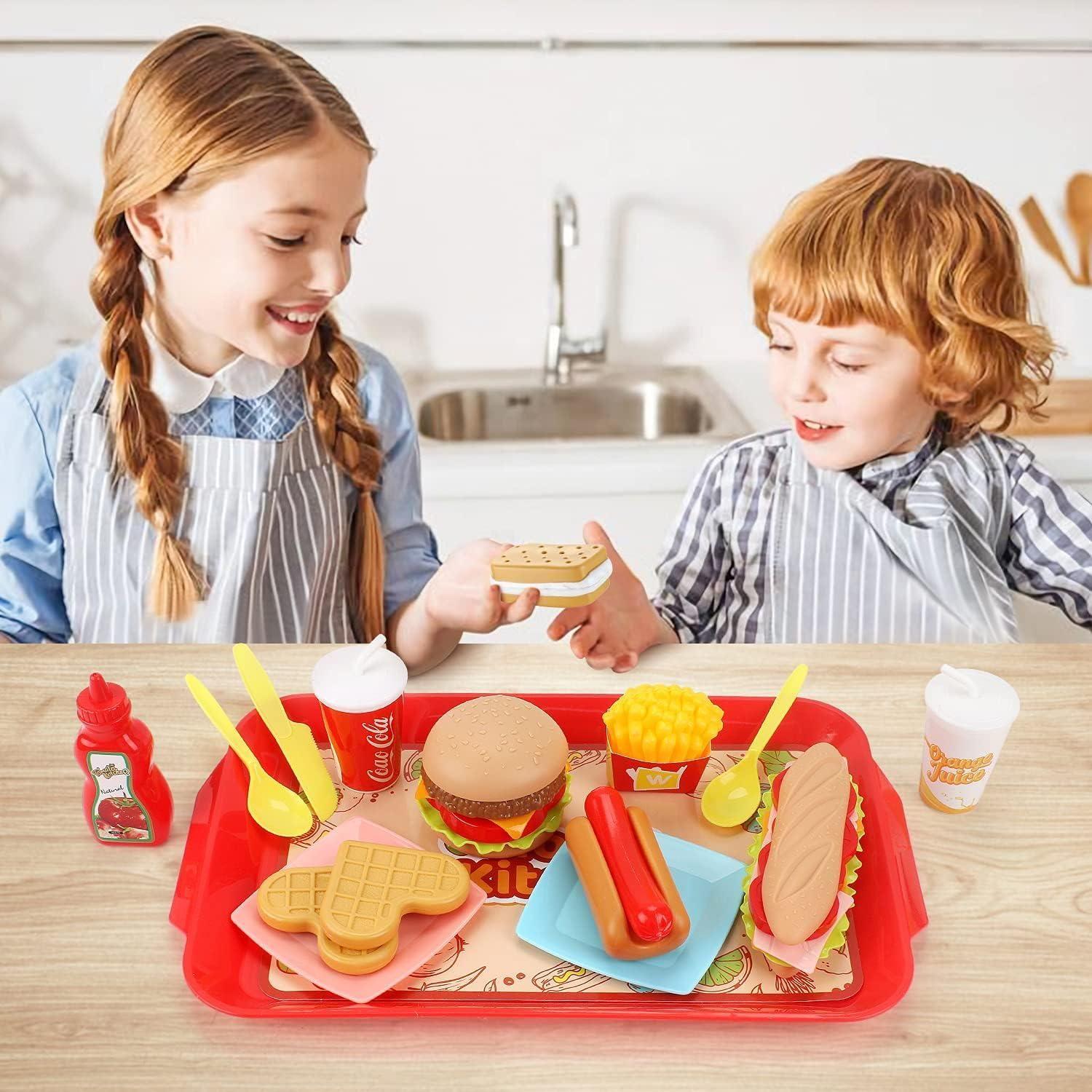 Pretend Fast Food Play Food Set