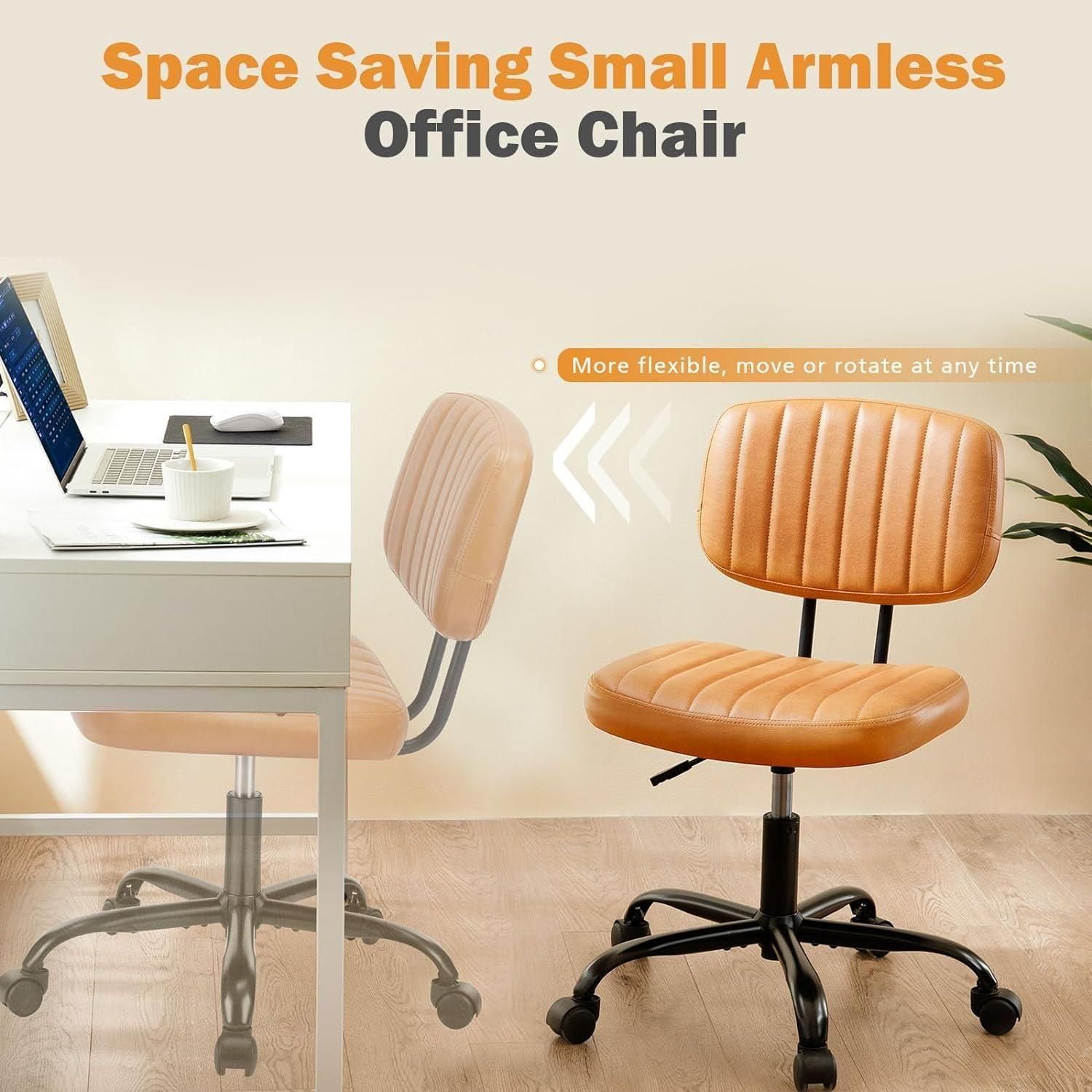 Small Office Desk Chair with Wheels