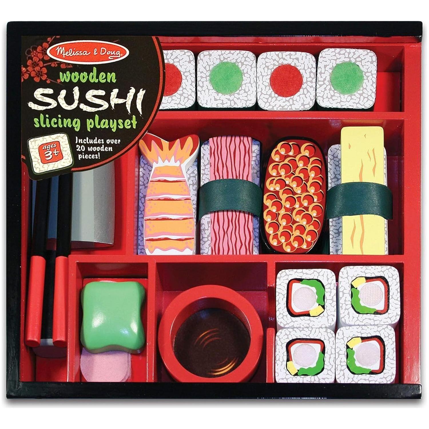 Pretend Sushi Slicing Play Food Set