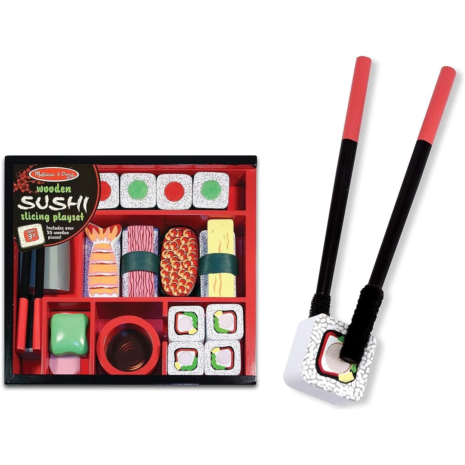 Pretend Sushi Slicing Play Food Set