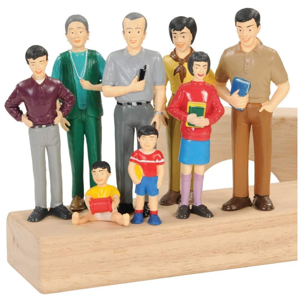 Asian Family Miniature Doll Set