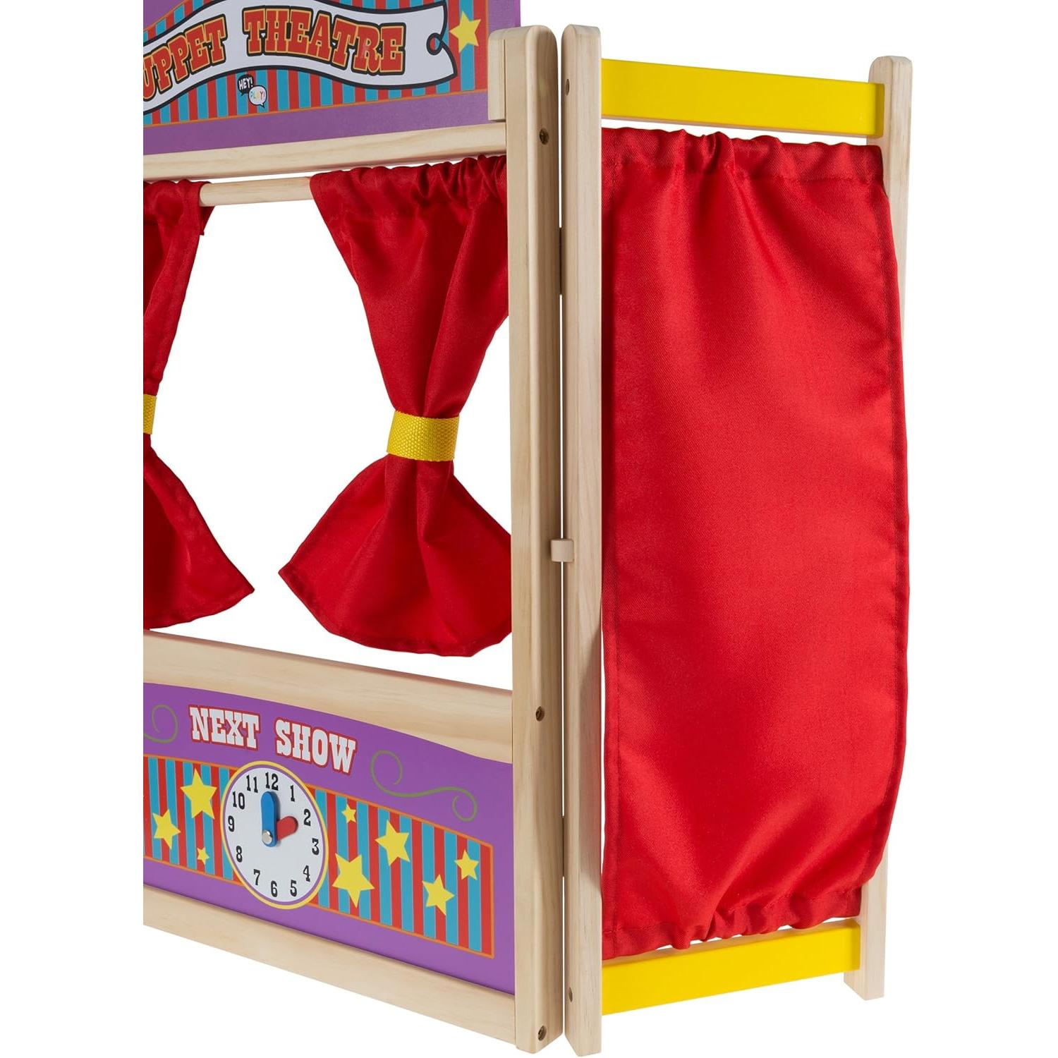 Wooden Tabletop Puppet Theater