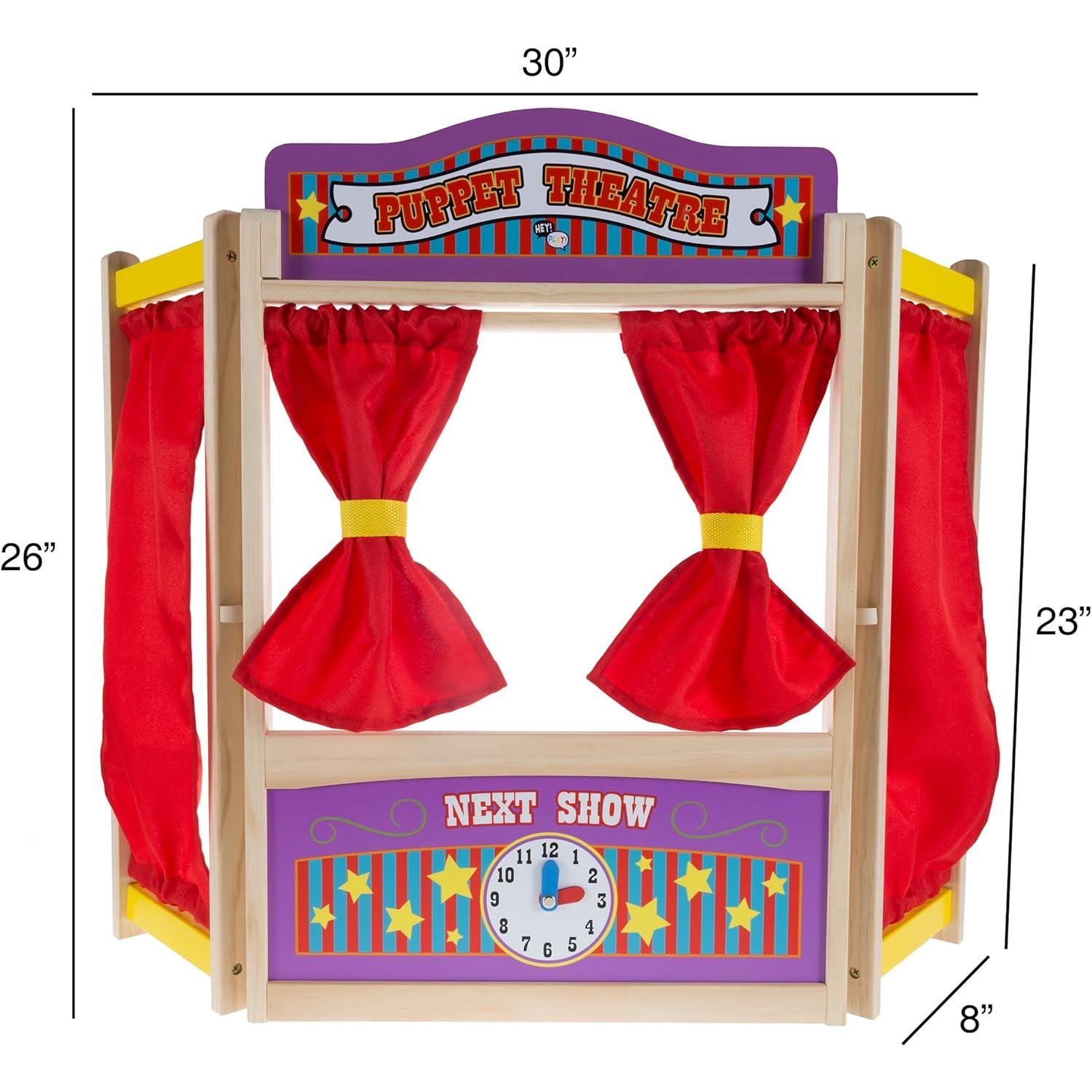 Wooden Tabletop Puppet Theater