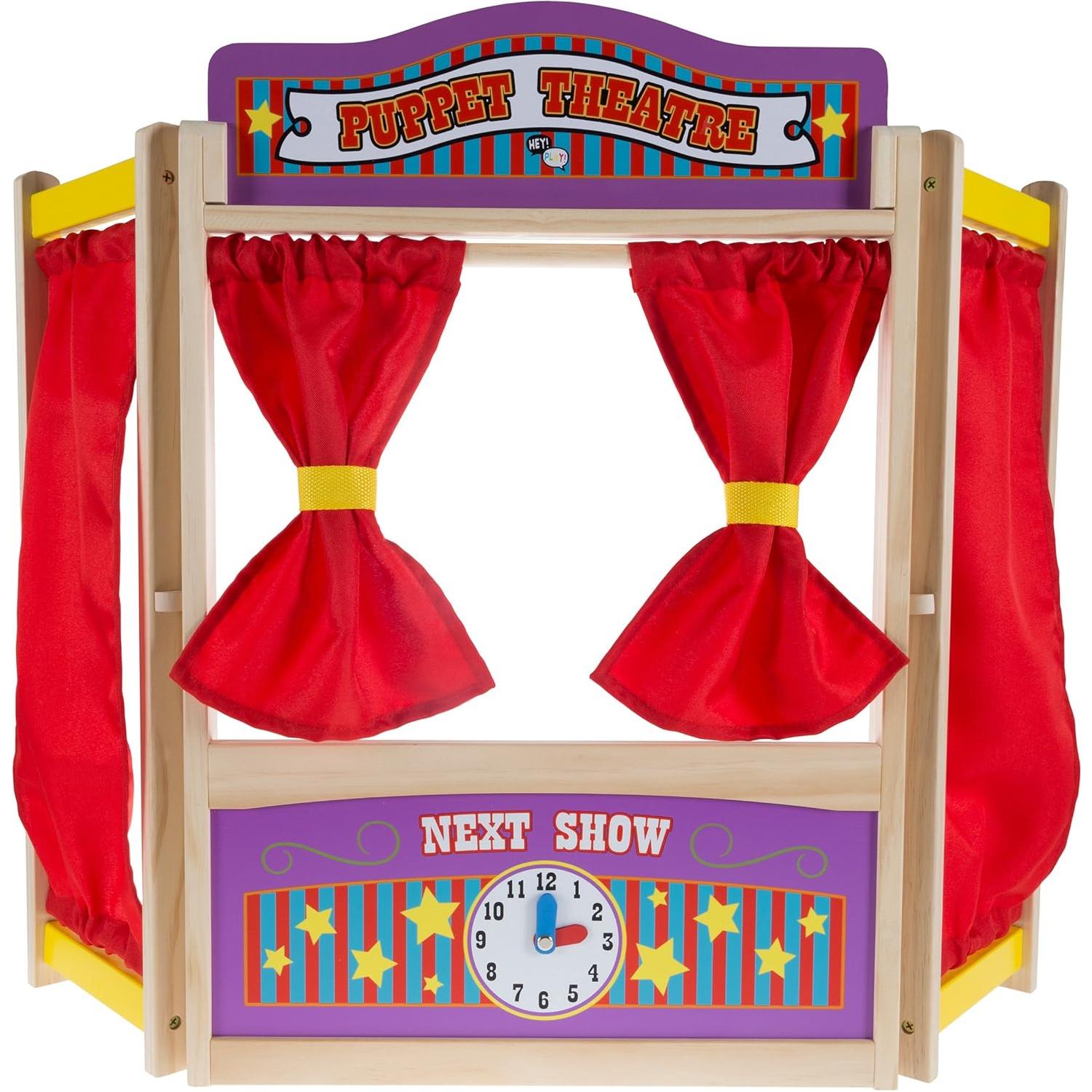 Wooden Tabletop Puppet Theater