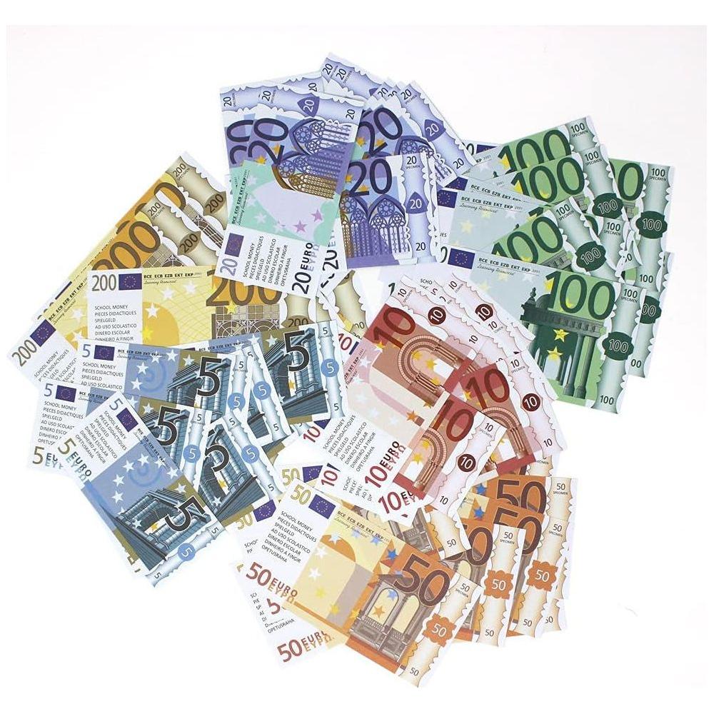 Euro Pretend Money 60 Note Money Pack