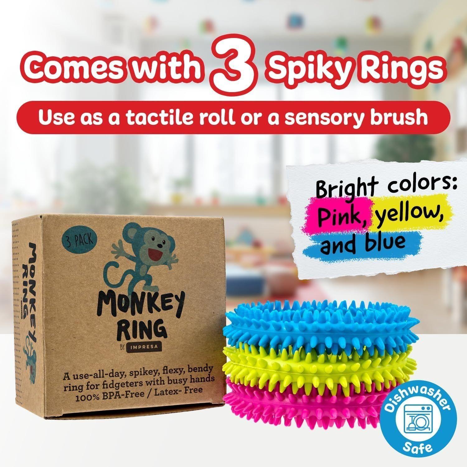 Monkey Noodle Spiky Sensory Rings