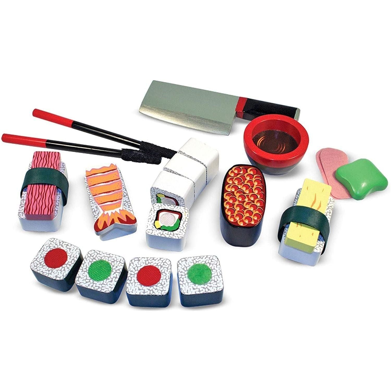 Pretend Sushi Slicing Play Food Set