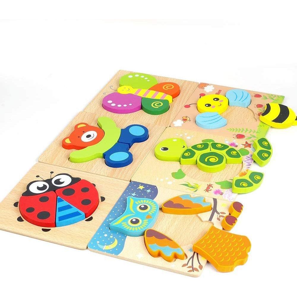  Wooden Jigsaw Animals Puzzles