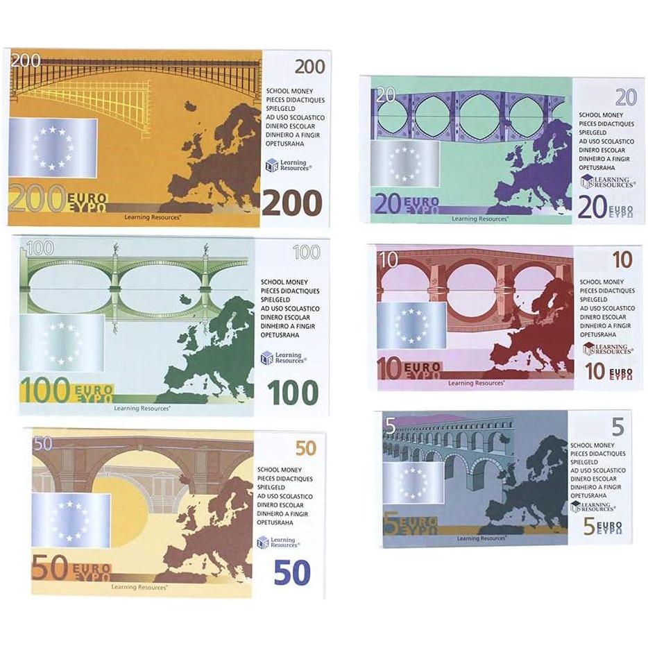 Euro Pretend Money 60 Note Money Pack