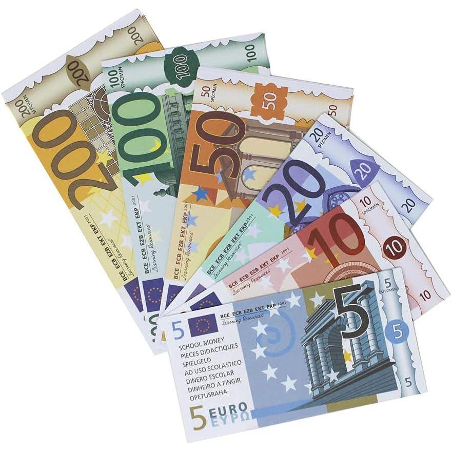 Euro Pretend Money 60 Note Money Pack