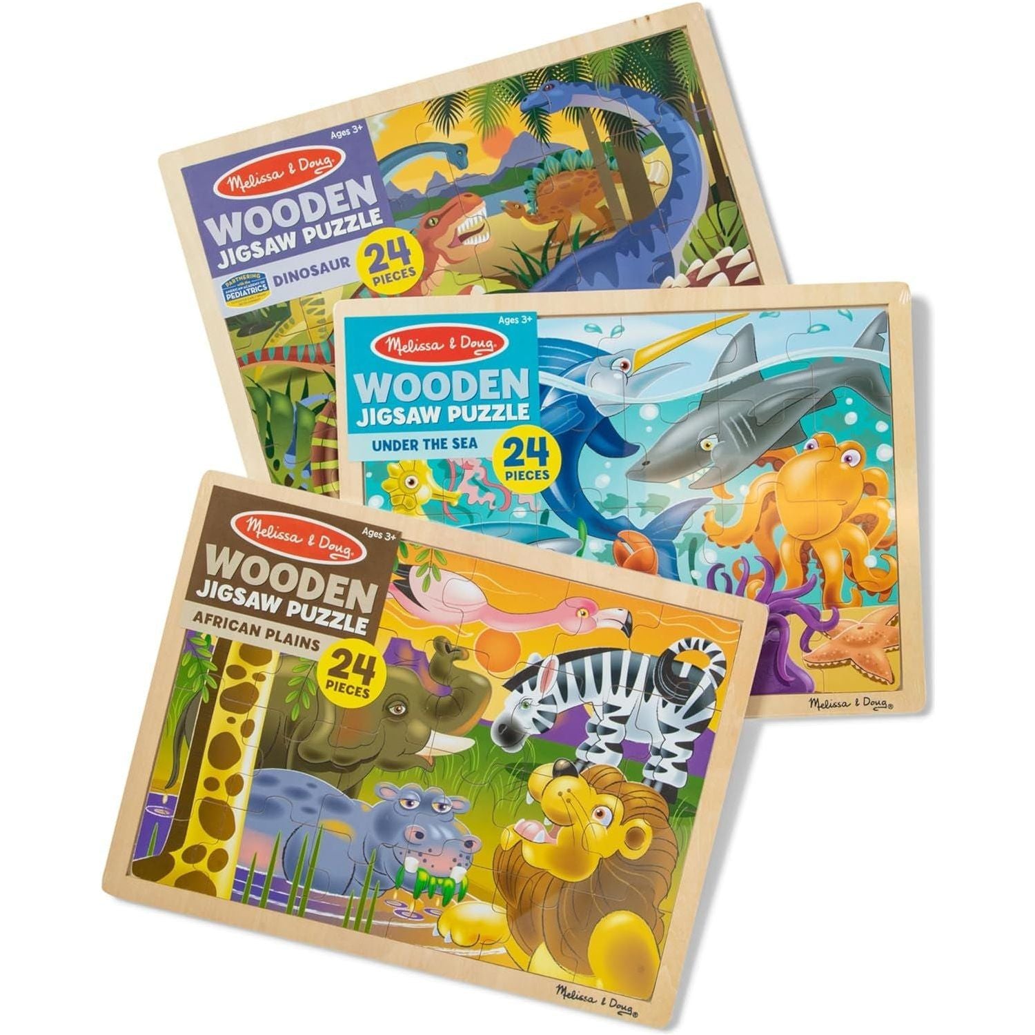 Jigsaw Puzzle Bundle (Dinosaur,Safari and Ocean)