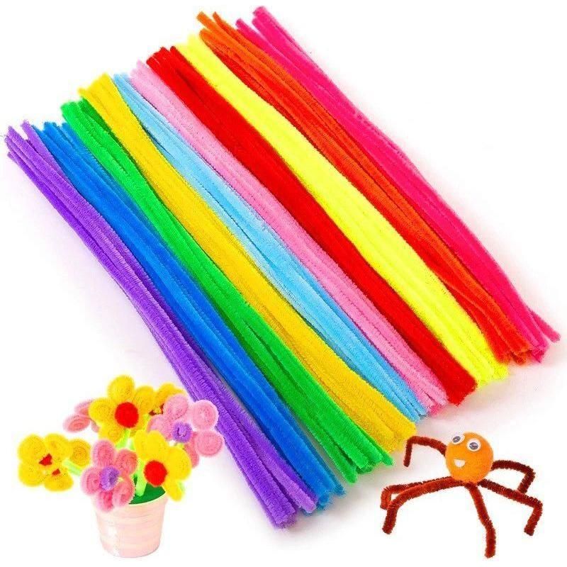 30Cm Colorful Chenille Stems Pipe Cleaners Kids Educational Toys Handmade Christmas Birthday Party Decordiy Craft Supplies