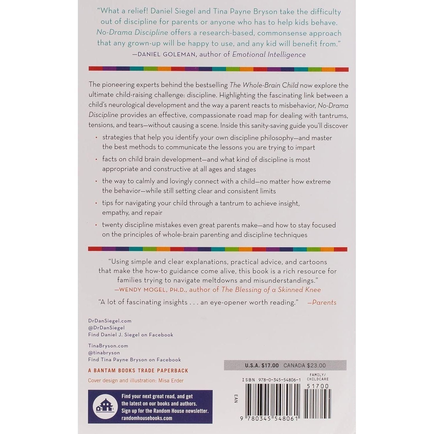 No-Drama Discipline: the Whole-Brain Way to Calm the Chaos and Nurture Your Child'S Developing Mind