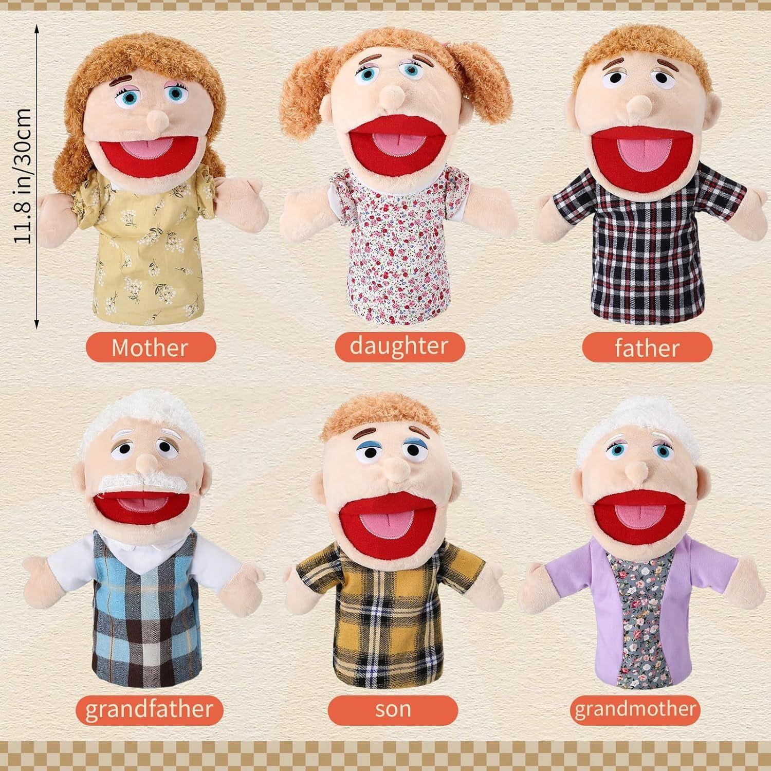 Family Hand Puppet Set (6 Count)