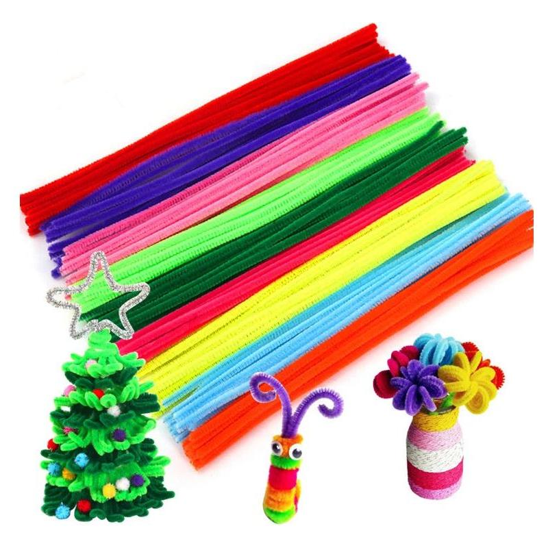 30Cm Colorful Chenille Stems Pipe Cleaners Kids Educational Toys Handmade Christmas Birthday Party Decordiy Craft Supplies