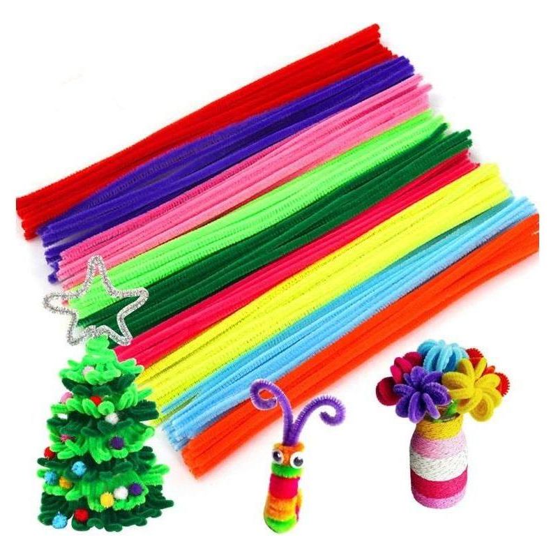 30Cm Colorful Chenille Stems Pipe Cleaners Kids Educational Toys Handmade Christmas Birthday Party Decordiy Craft Supplies