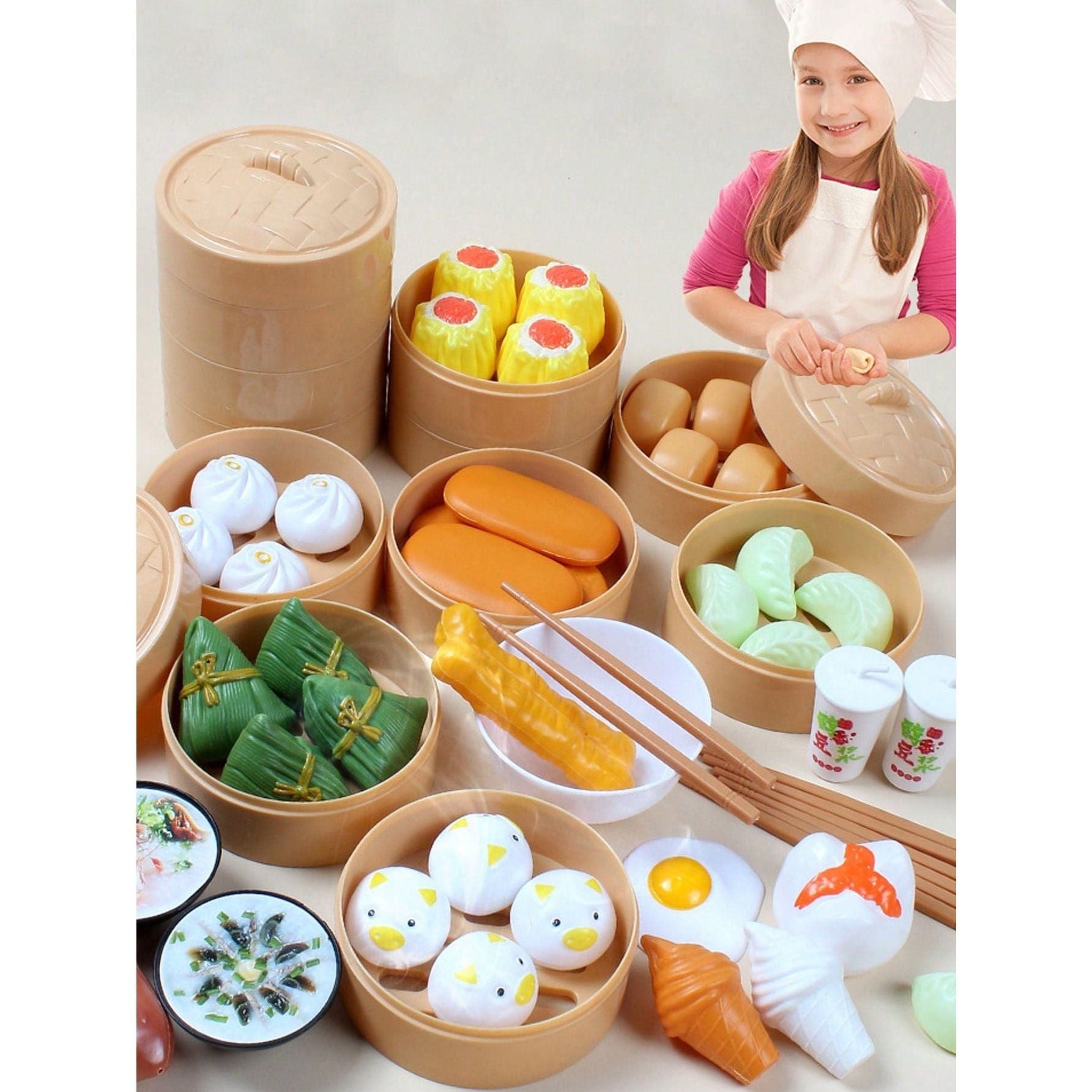 Chinese Style Pretend Play Food Set