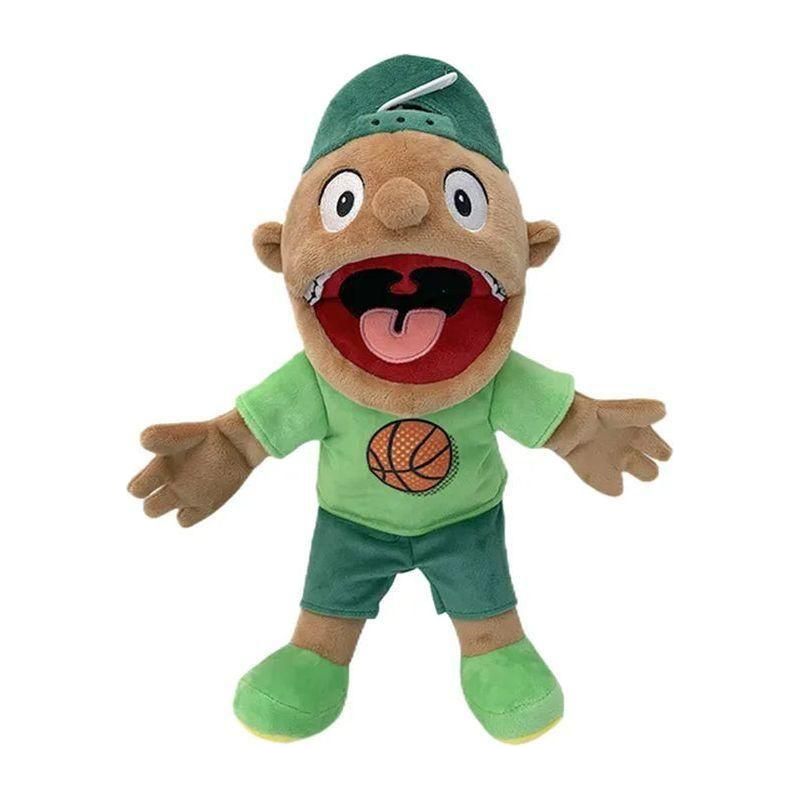 Jeffy Hand Puppet Feebee Rapper Zombie Plush Doll Toy Talk Show Muppet Parent-Child Activity Playhouse Gift for Kids