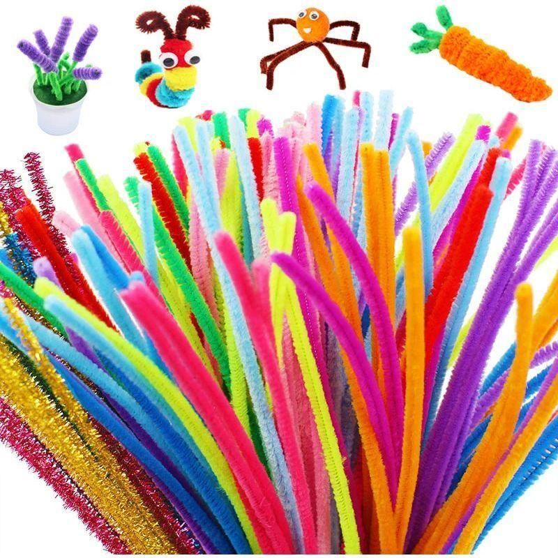 30Cm Colorful Chenille Stems Pipe Cleaners Kids Educational Toys Handmade Christmas Birthday Party Decordiy Craft Supplies