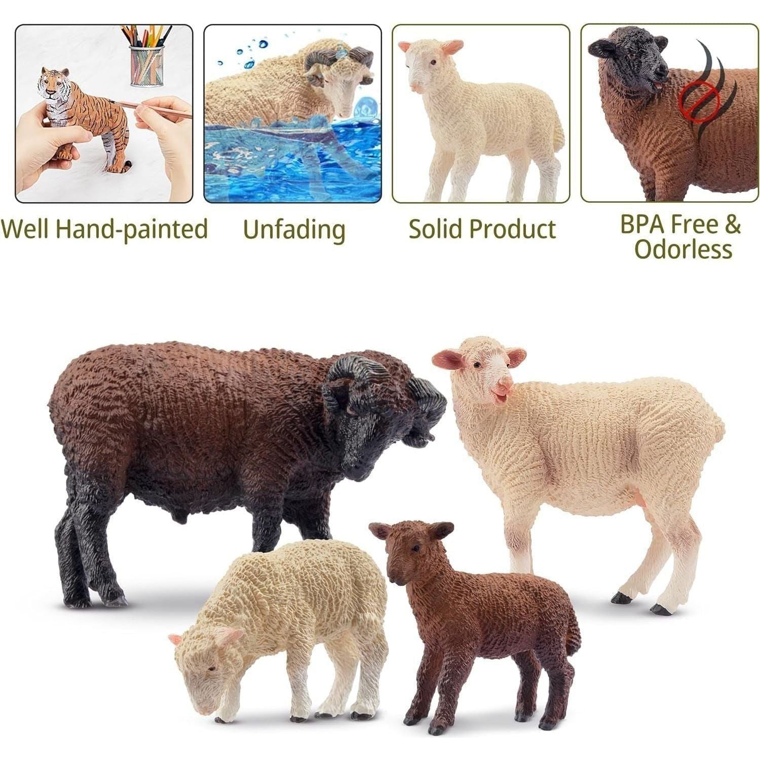 Sheep Family Animal Figures