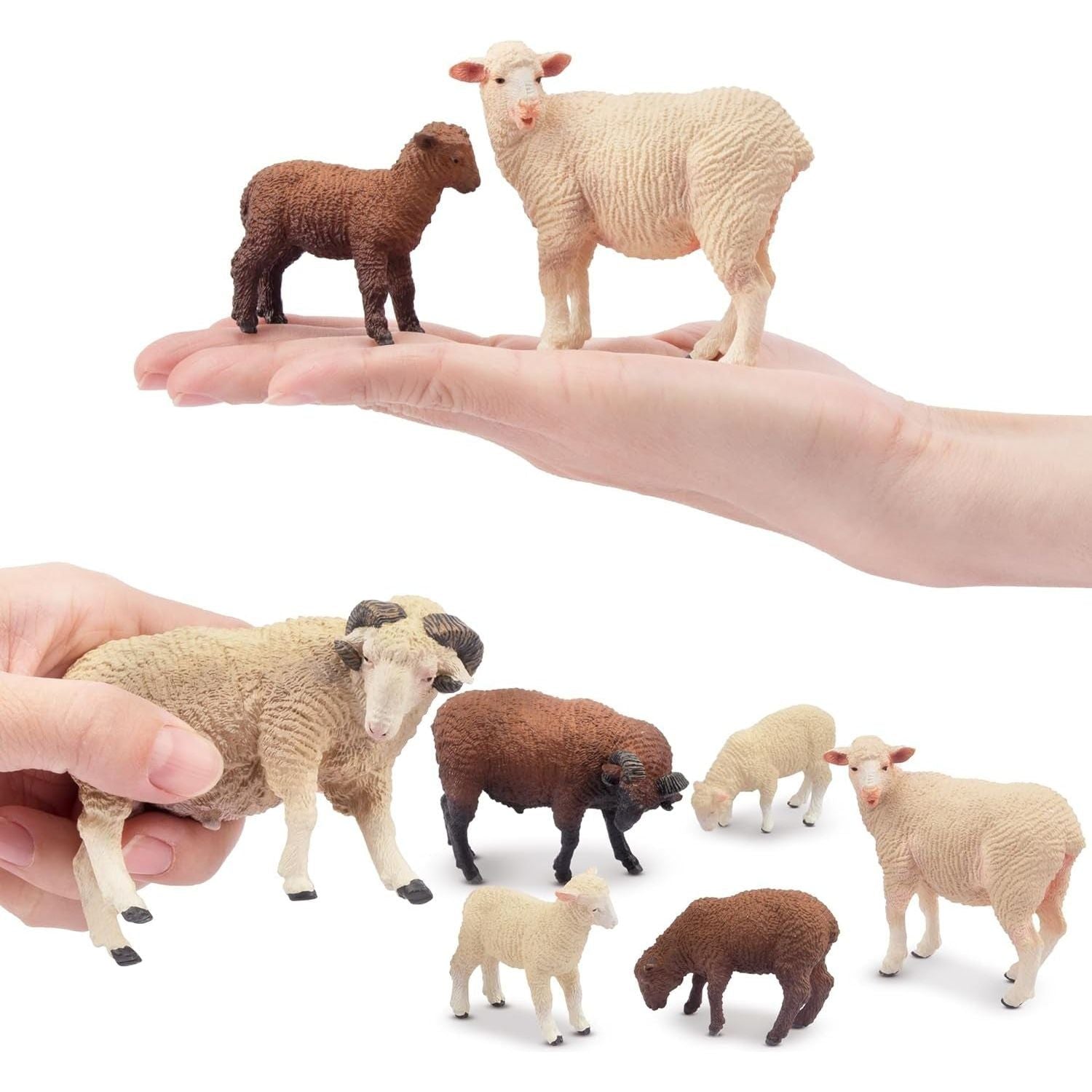Sheep Family Animal Figures