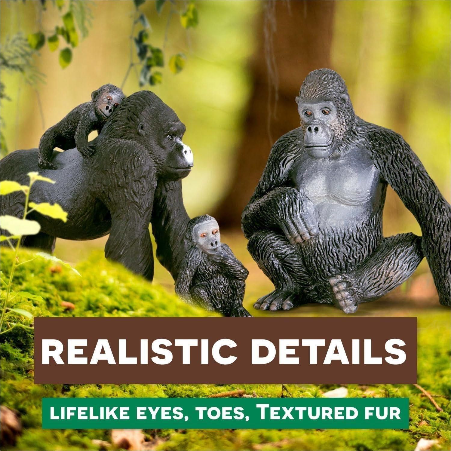 Gorilla Family Animal Figures