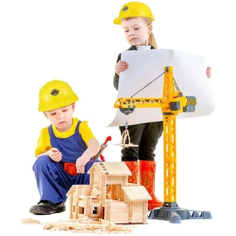 Children'S Simulation Construction Hat Play House Toys Yellow Plastic Cap Engineer Boys Costume Engineering Dress up Props