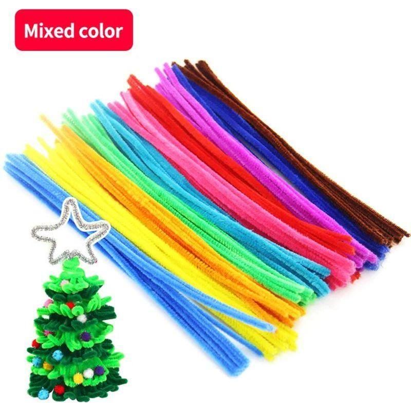 30Cm Colorful Chenille Stems Pipe Cleaners Kids Educational Toys Handmade Christmas Birthday Party Decordiy Craft Supplies