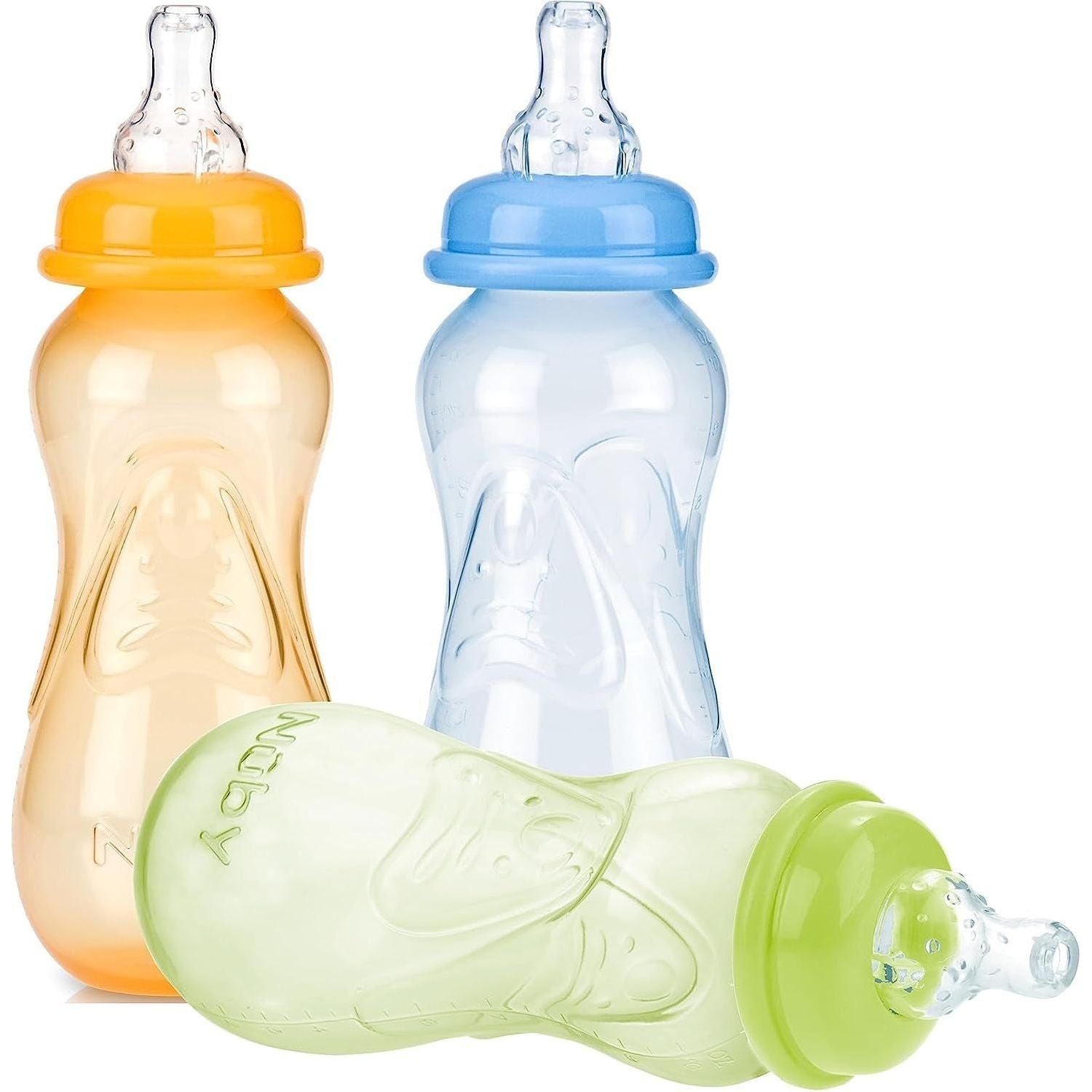 Non-Drip Standard Neck Bottles, 10 Ounce, Colors May Vary, 3 Count (Pack of 1)