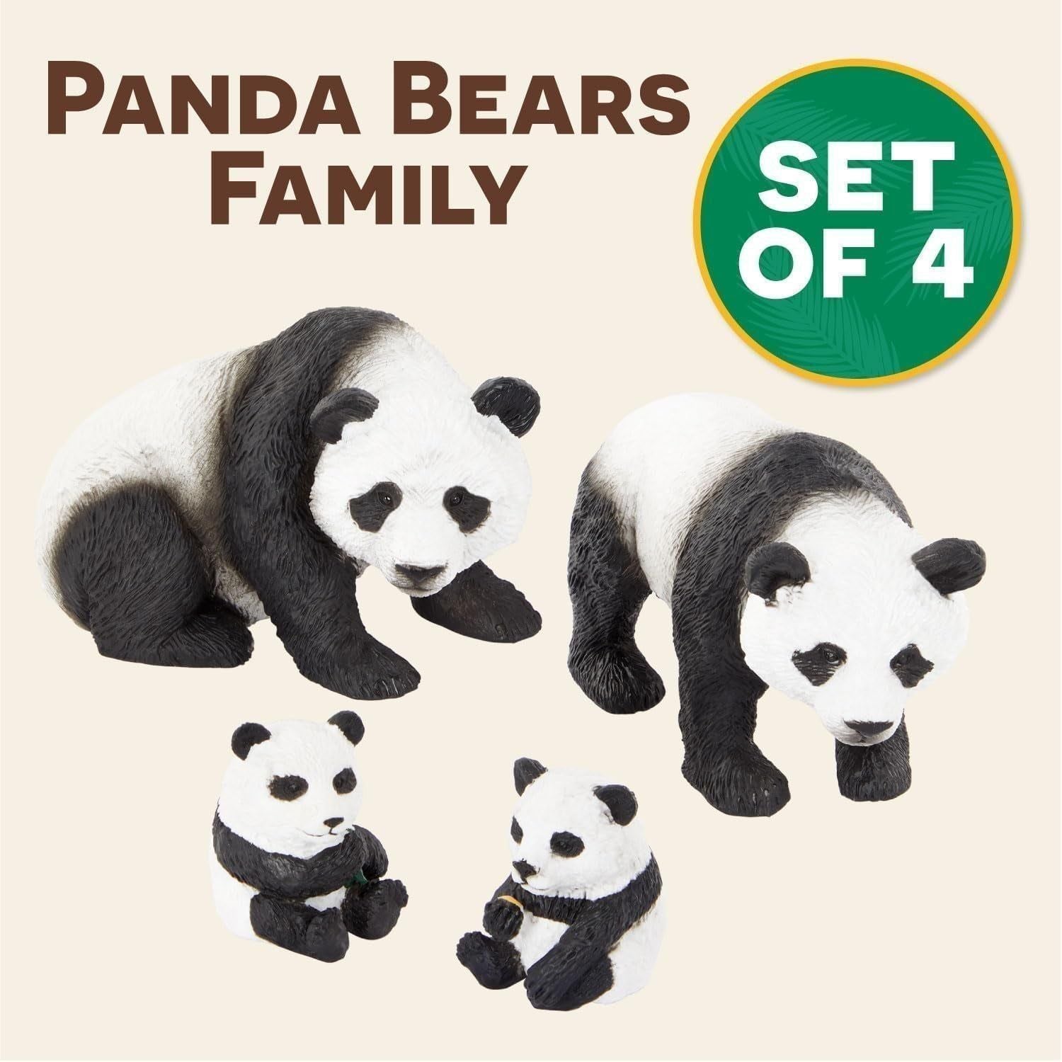 Panda Family Animal Figures