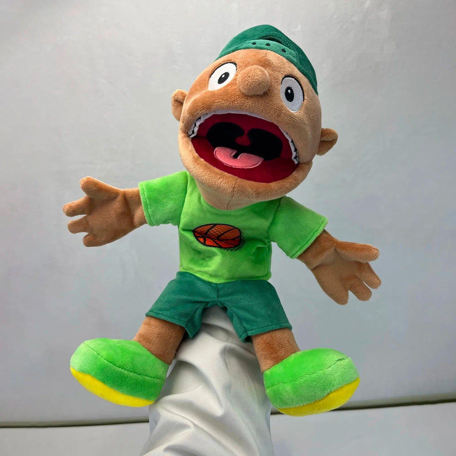 Jeffy Hand Puppet Feebee Rapper Zombie Plush Doll Toy Talk Show Muppet Parent-Child Activity Playhouse Gift for Kids