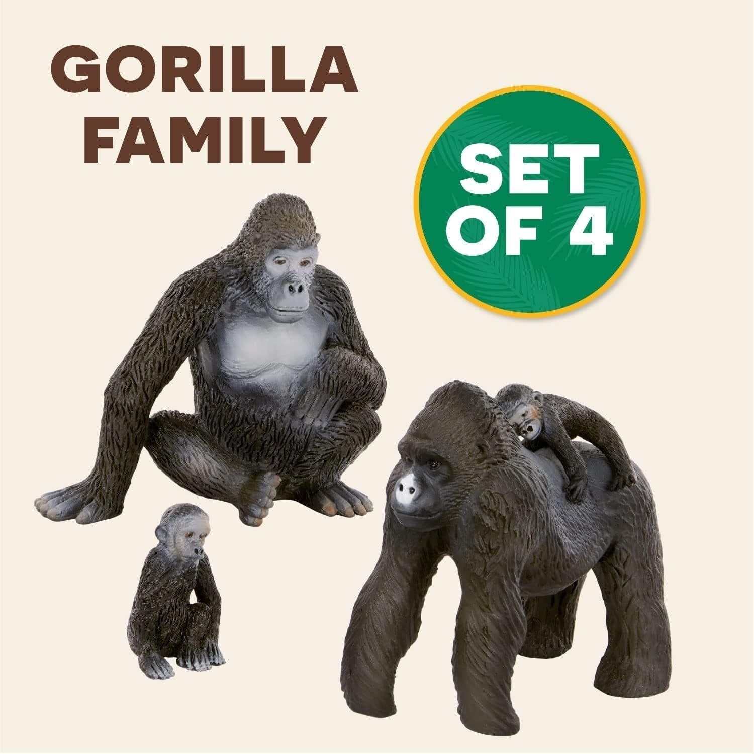 Gorilla Family Animal Figures