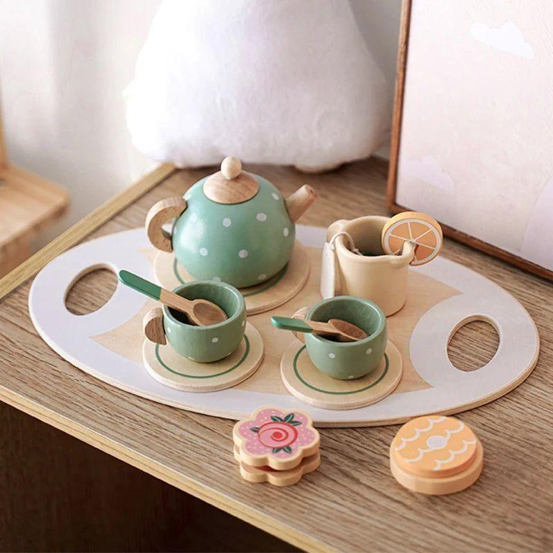 Wooden Tea Set