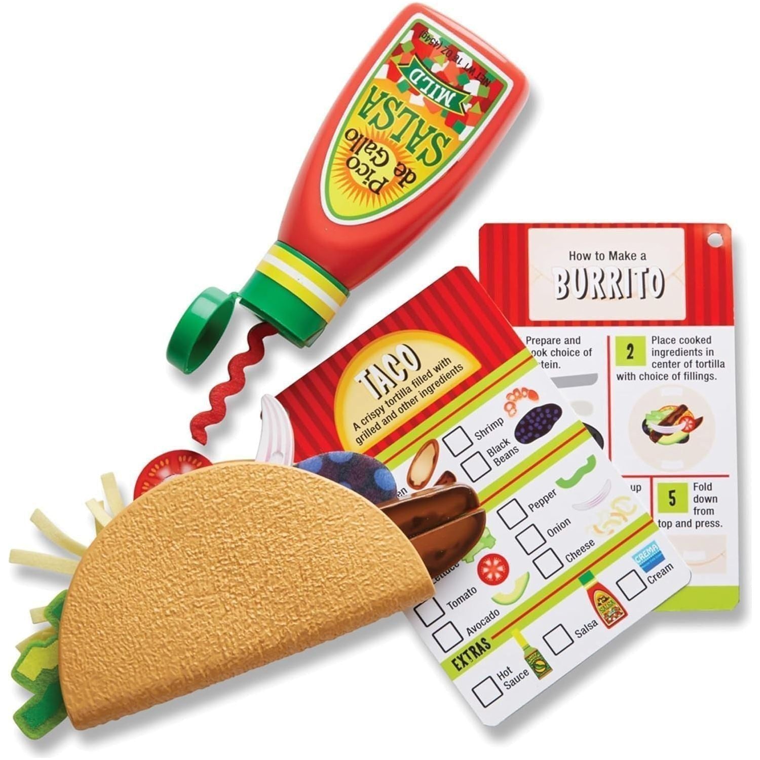 Taco & Tortilla Pretend Play Food