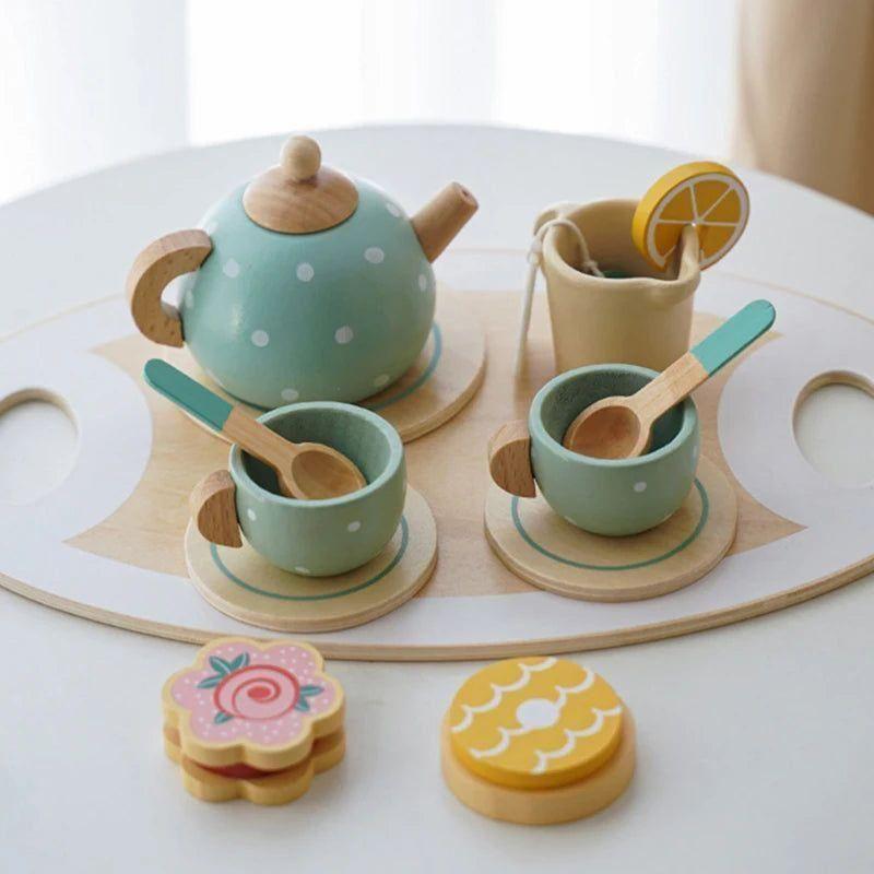 Wooden Tea Set