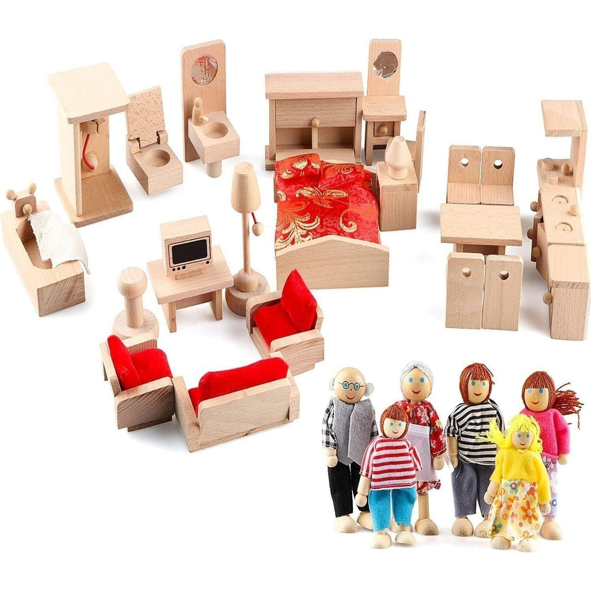 Dollhouse Furniture and Dolls