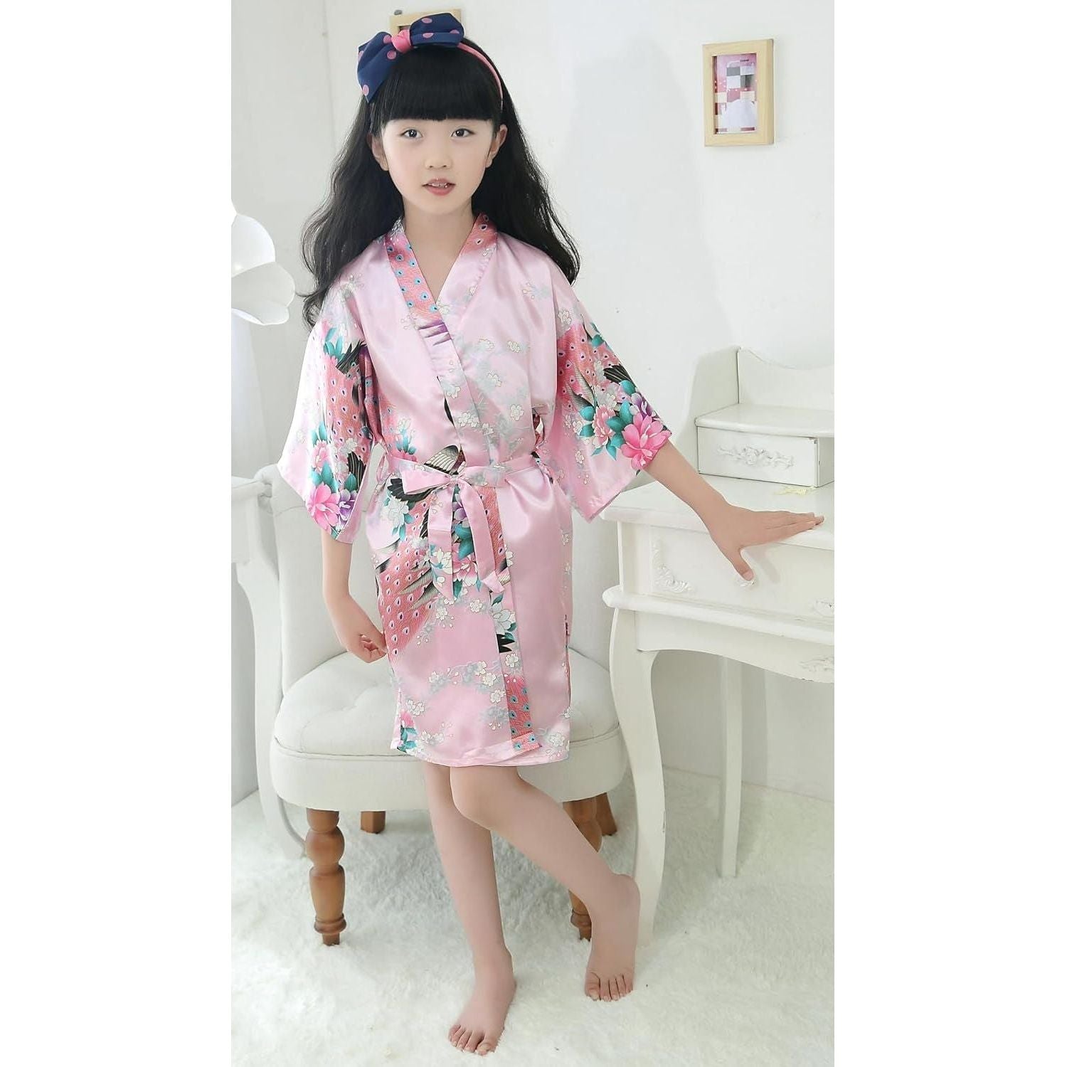 Satin Kimono Robe