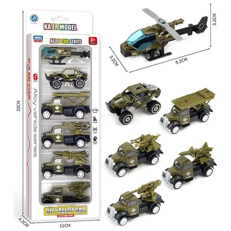 1:64 Alloy Car Miniature Military Truck Tank Collection Slide Vehicle Toy Airplane Submarine Model Boy Kids Toy Birthday Gift