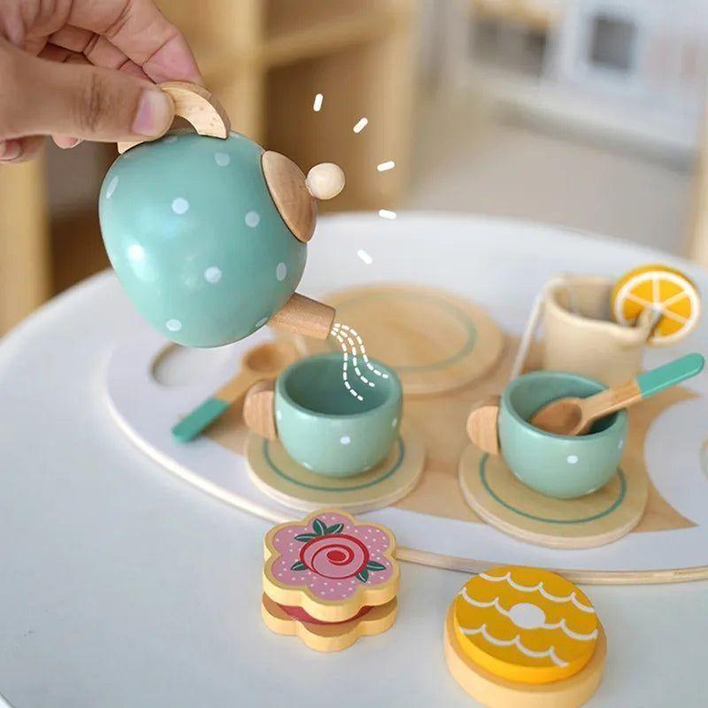 Wooden Tea Set